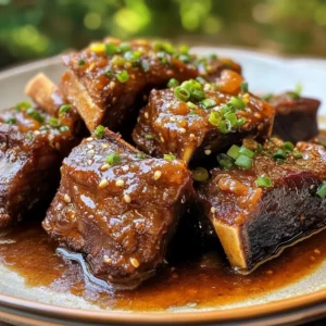 Slow Cooker Filipino Beef Short Ribs Adobo