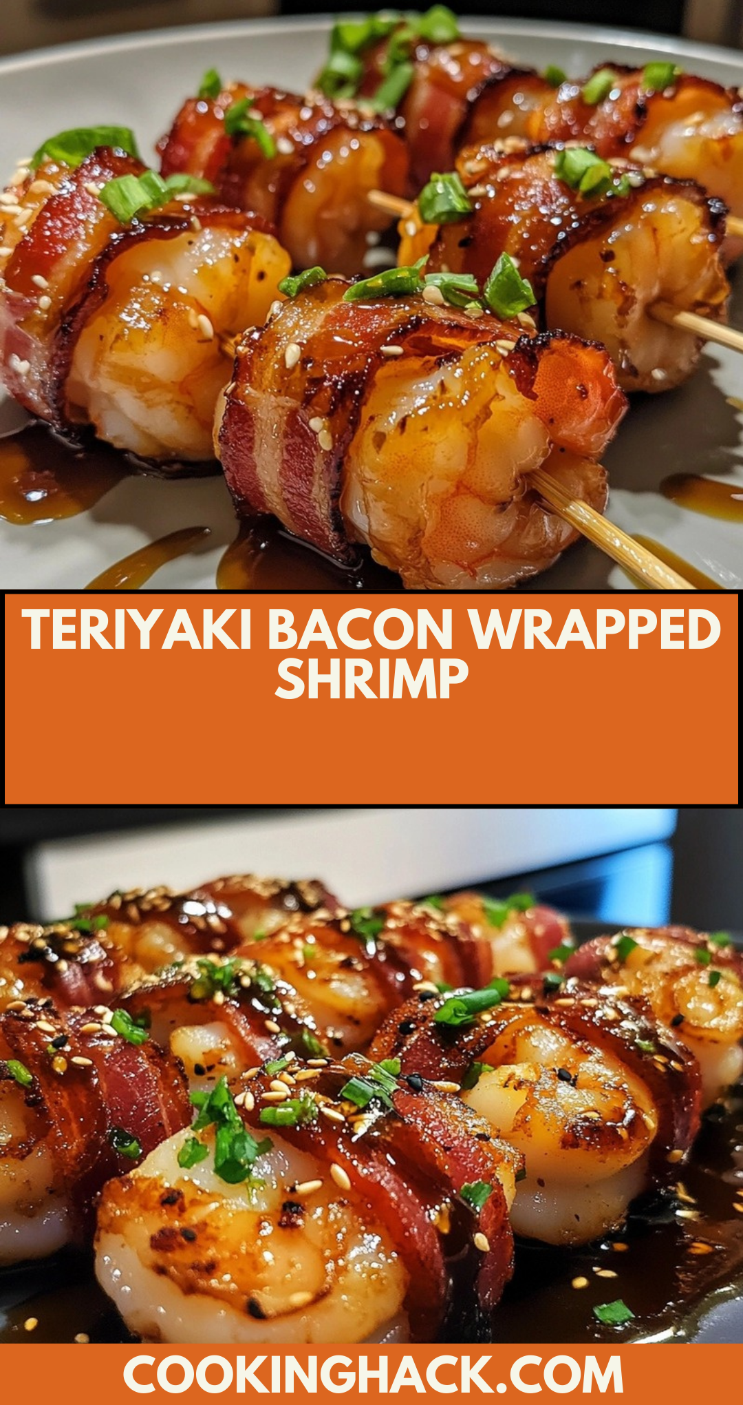 Teriyaki Bacon Wrapped Shrimp