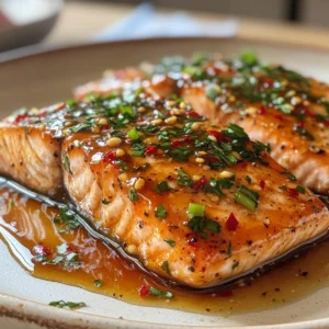 Honey Harissa Glazed Salmon
