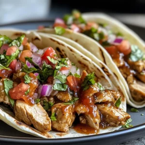 Smoky Adobo Chicken Street Tacos