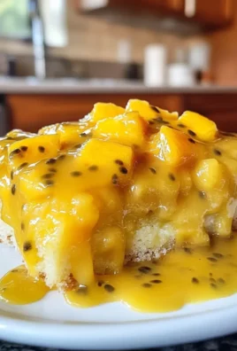 Mango Passionfruit Dump Cake