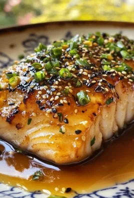 Miso Ginger Glazed Sea Bass