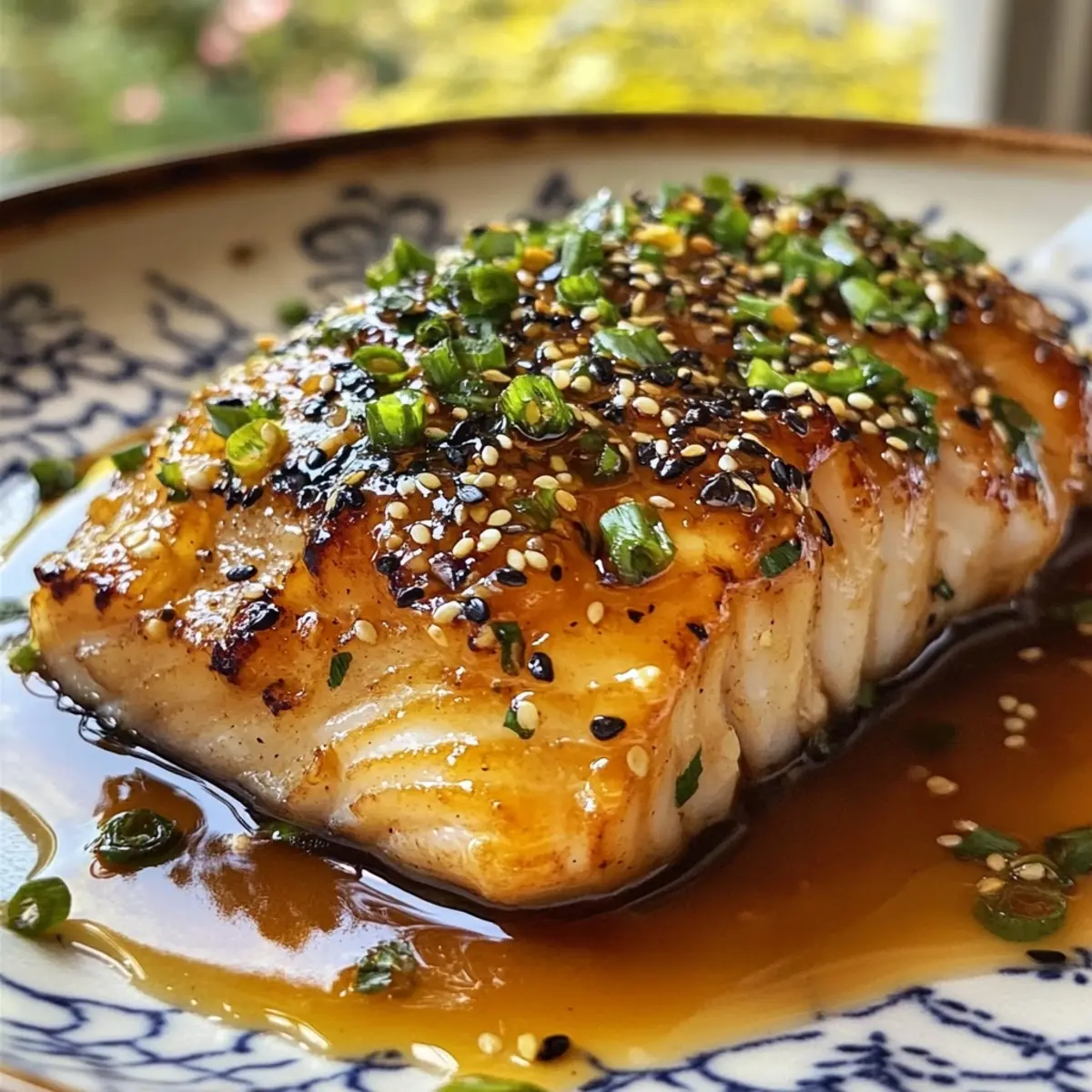 Miso Ginger Glazed Sea Bass