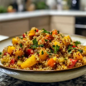Warm Quinoa Vegetable Salad