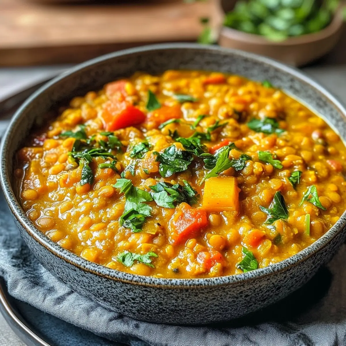 Instant Pot Fiber-Rich Lentil & Turmeric Stew