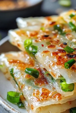 Crispy Rice Paper Scallion Pancakes