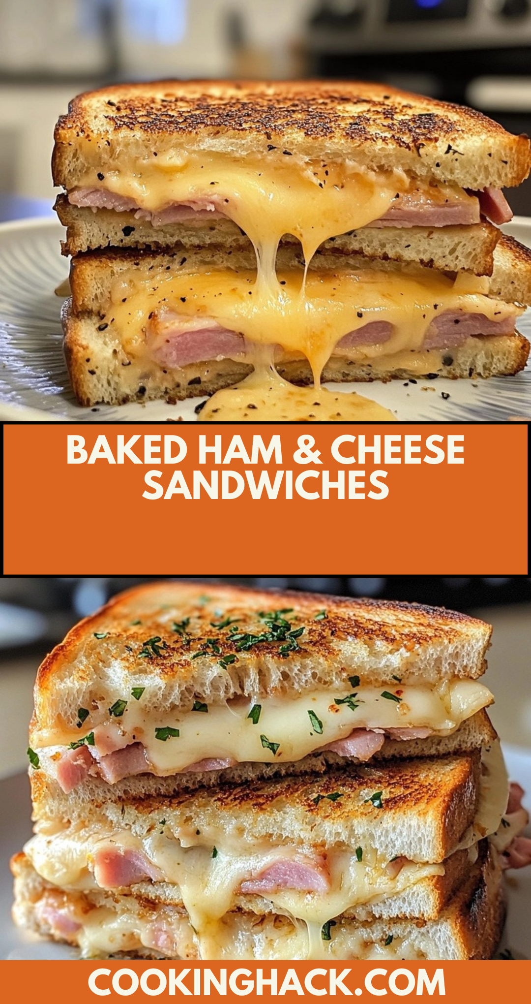 Baked Ham & Cheese Sandwiches