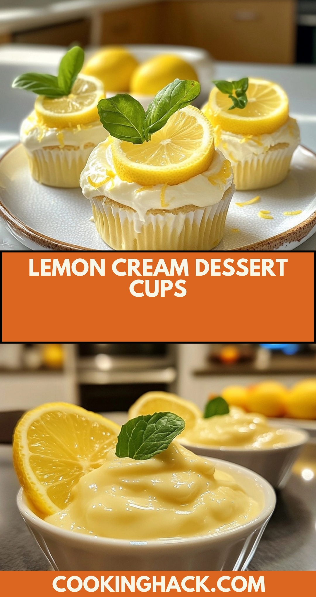 Lemon Cream Dessert Cups