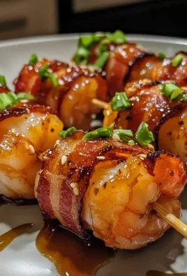 Teriyaki Bacon Wrapped Shrimp