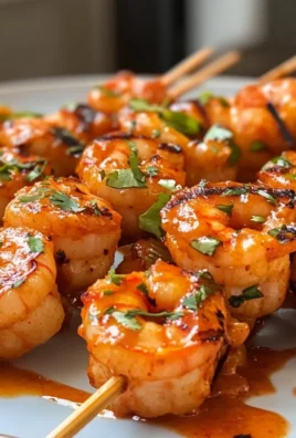 Thai Red Curry Shrimp Skewers