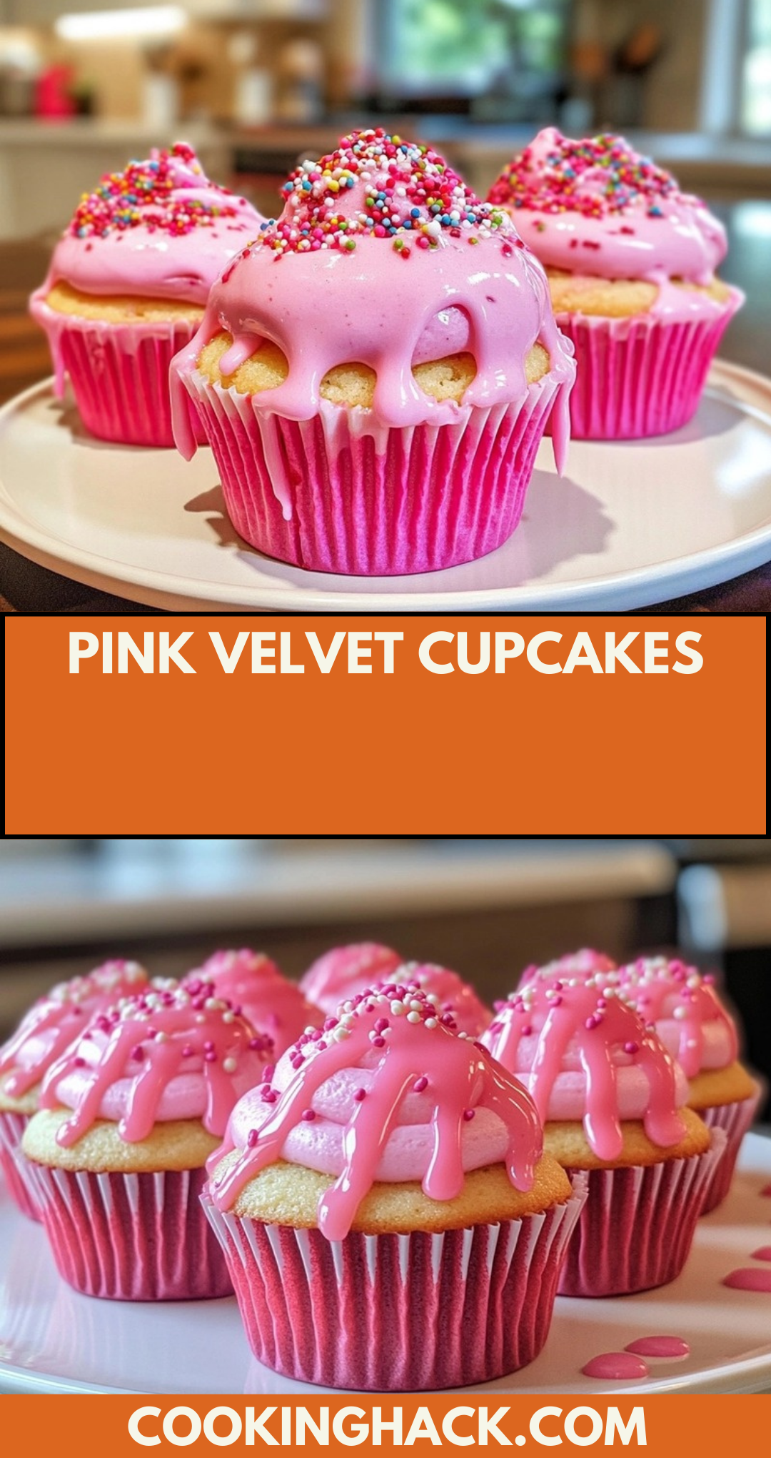 Pink Velvet Cupcakes