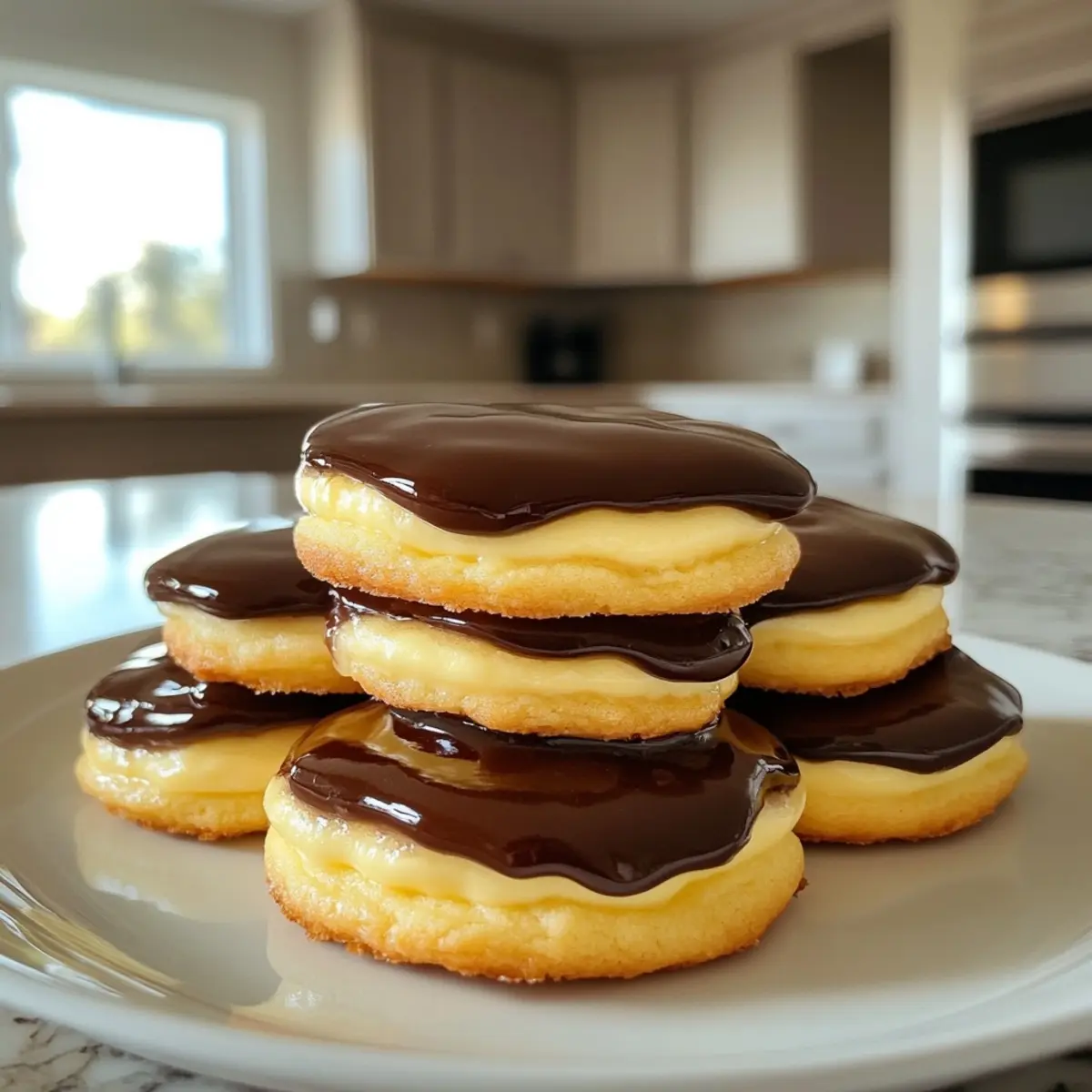 Boston Cream Pie Cookies