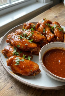 A platter of sauced chicken wings with celery sticks and blue cheese dip.