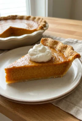 A slice of golden-orange sweet potato pie on a white dessert plate.